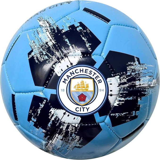 Official Manchester City Crest Soccer Ball (Size 4) image 0