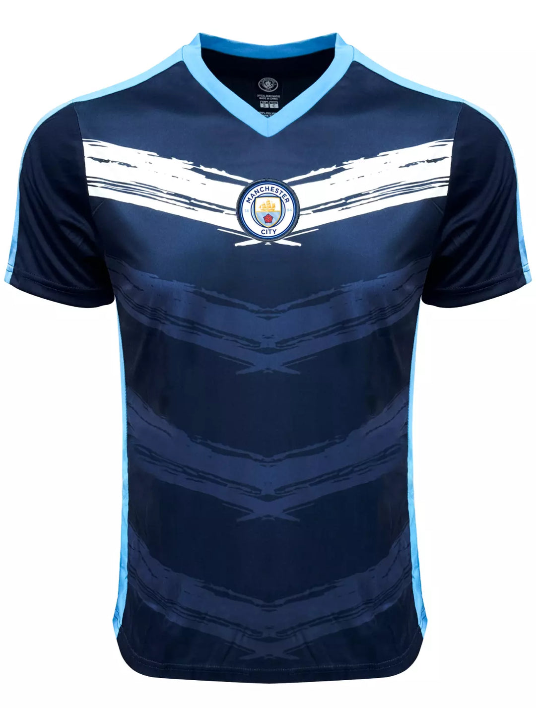 Official Manchester City Brushstroke Crest Jersey - Icon Sports image 0