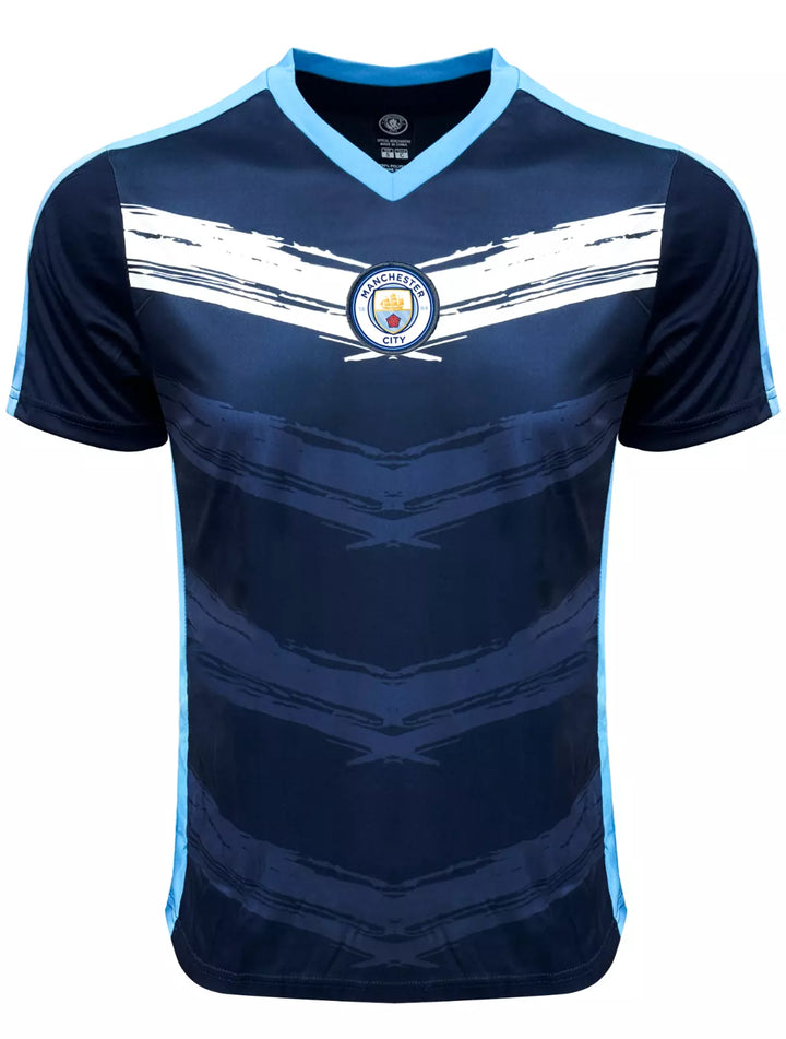 Official Manchester City Brushstroke Crest Jersey - Icon Sports image 0