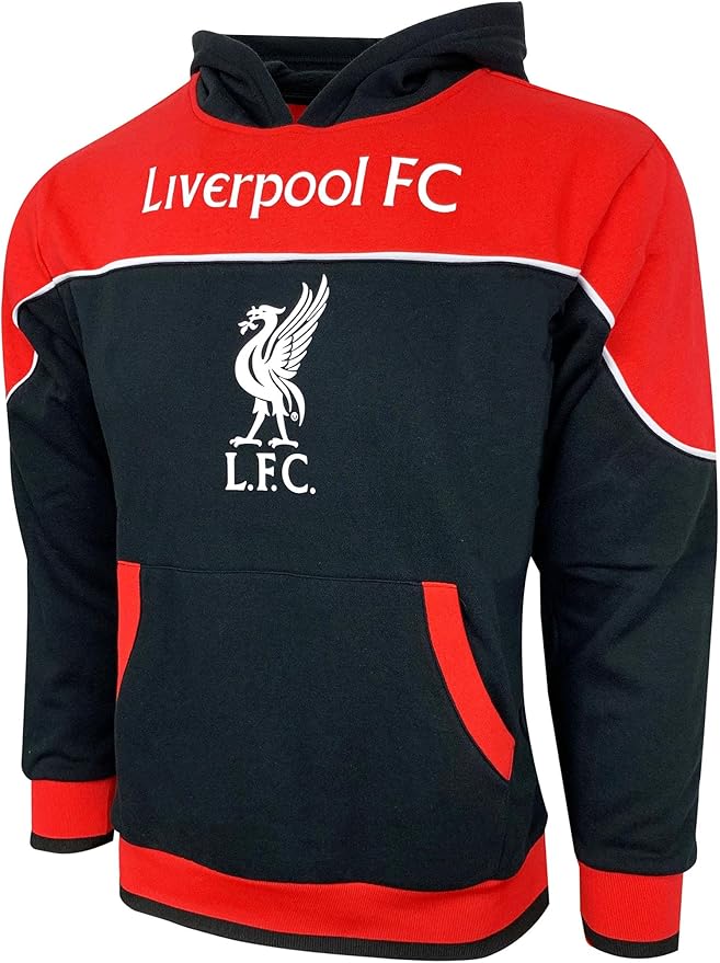 Official LFC Icon Sports Hooded Sweatshirt - Red &amp; Black image 2