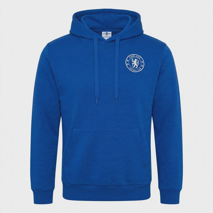 Chelsea FC Hoodie – Small Chest Crest, Big Back Graphic (Youth &amp; Adult)