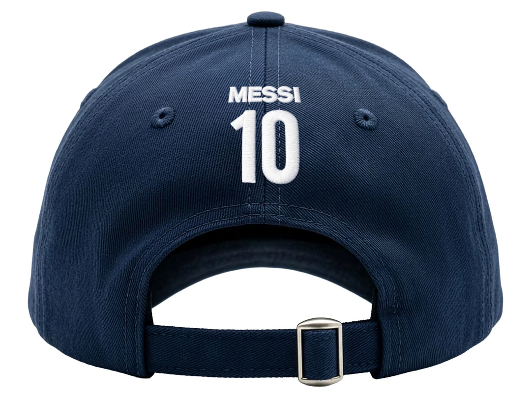 Icon Sports Argentina AFA Lionel Messi 10 Adjustable Cotton Hat | Navy World Cup Cap