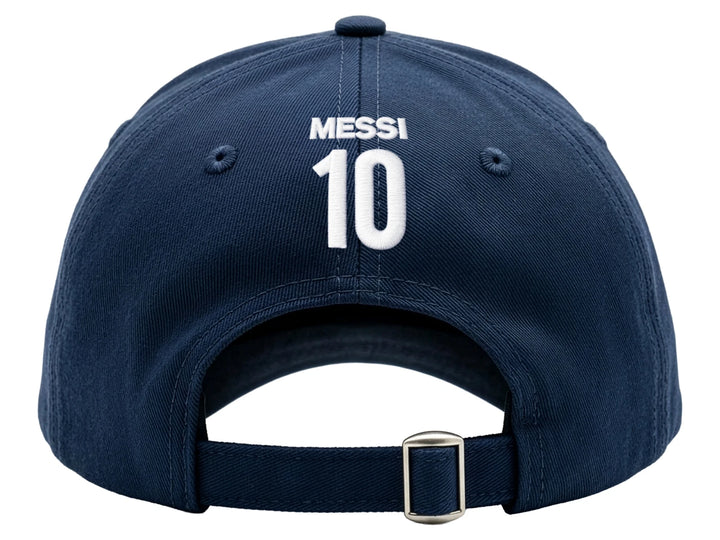 Icon Sports Argentina AFA Lionel Messi 10 Adjustable Cotton Hat | Navy World Cup Cap