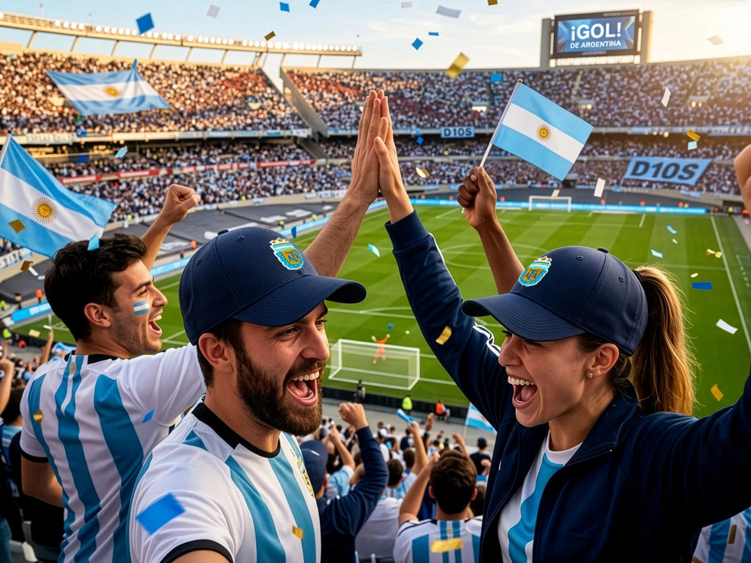 Icon Sports Argentina AFA Lionel Messi 10 Adjustable Cotton Hat | Navy World Cup Cap