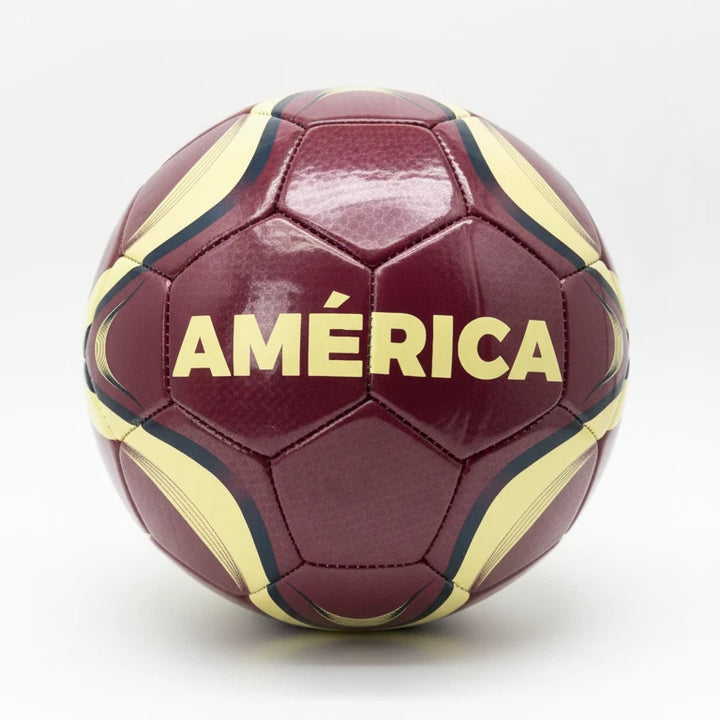 Icon Sports Club America Soccer Ball | Official Licensed Size 5 Maroon &amp; Yellow