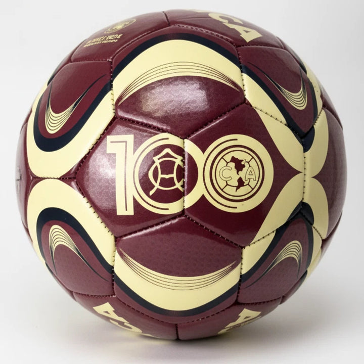Icon Sports Club America Soccer Ball | Official Licensed Size 5 Maroon &amp; Yellow