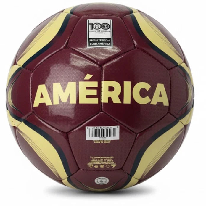 Icon Sports Club America Soccer Ball | Official Licensed Size 5 Maroon &amp; Yellow