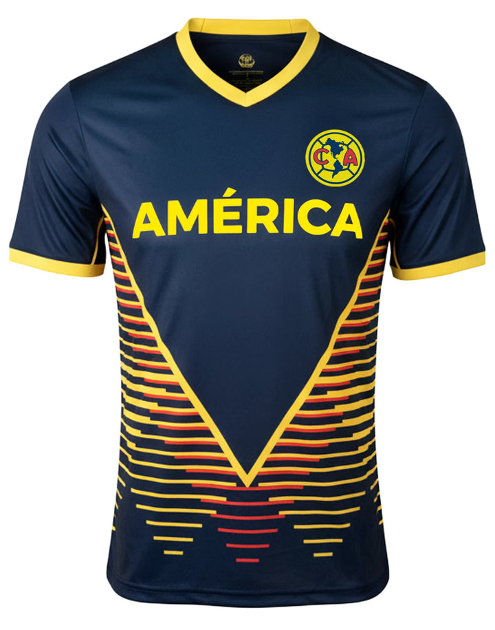 Icon Sports Club America Official Soccer Jersey | Navy &amp; Gold Liga MX Fan Shirt