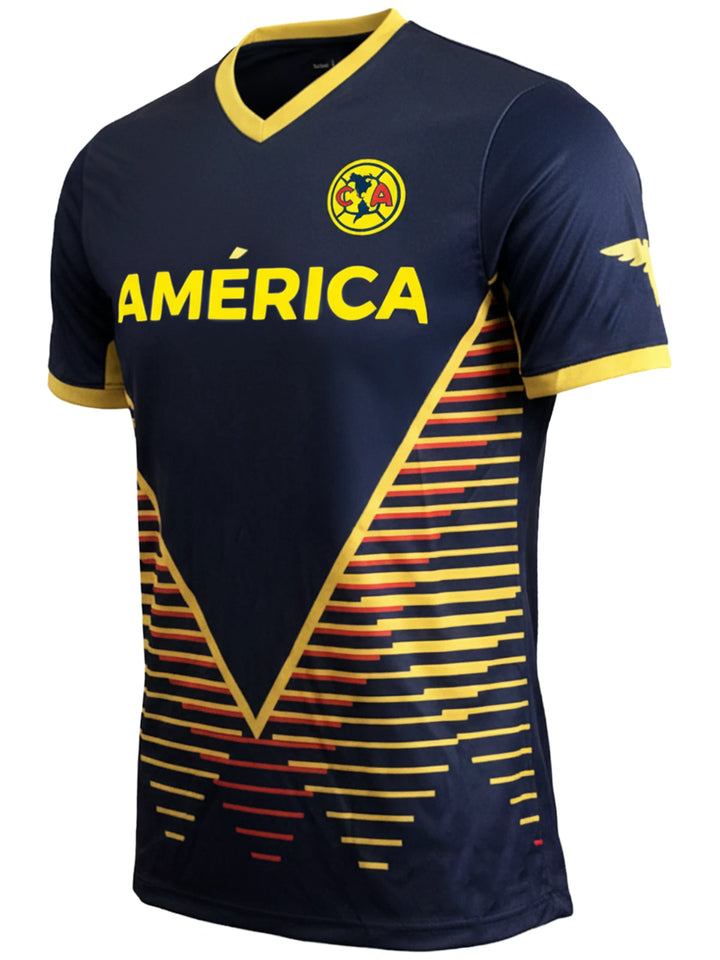 Icon Sports Club America Official Soccer Jersey | Navy &amp; Gold Liga MX Fan Shirt