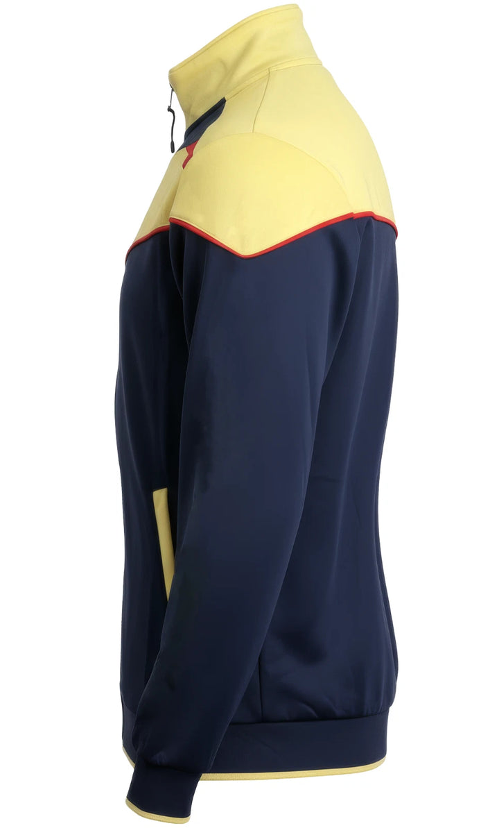 Icon Sports Club America Official Track Jacket | Navy &amp; Yellow Liga MX Full-Zip