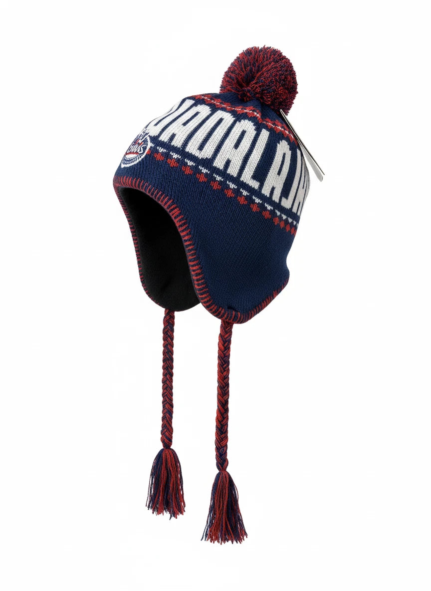 Rhinox Chivas Del Guadalajara Official Peruvian Hat | Navy Liga MX Winter Beanie