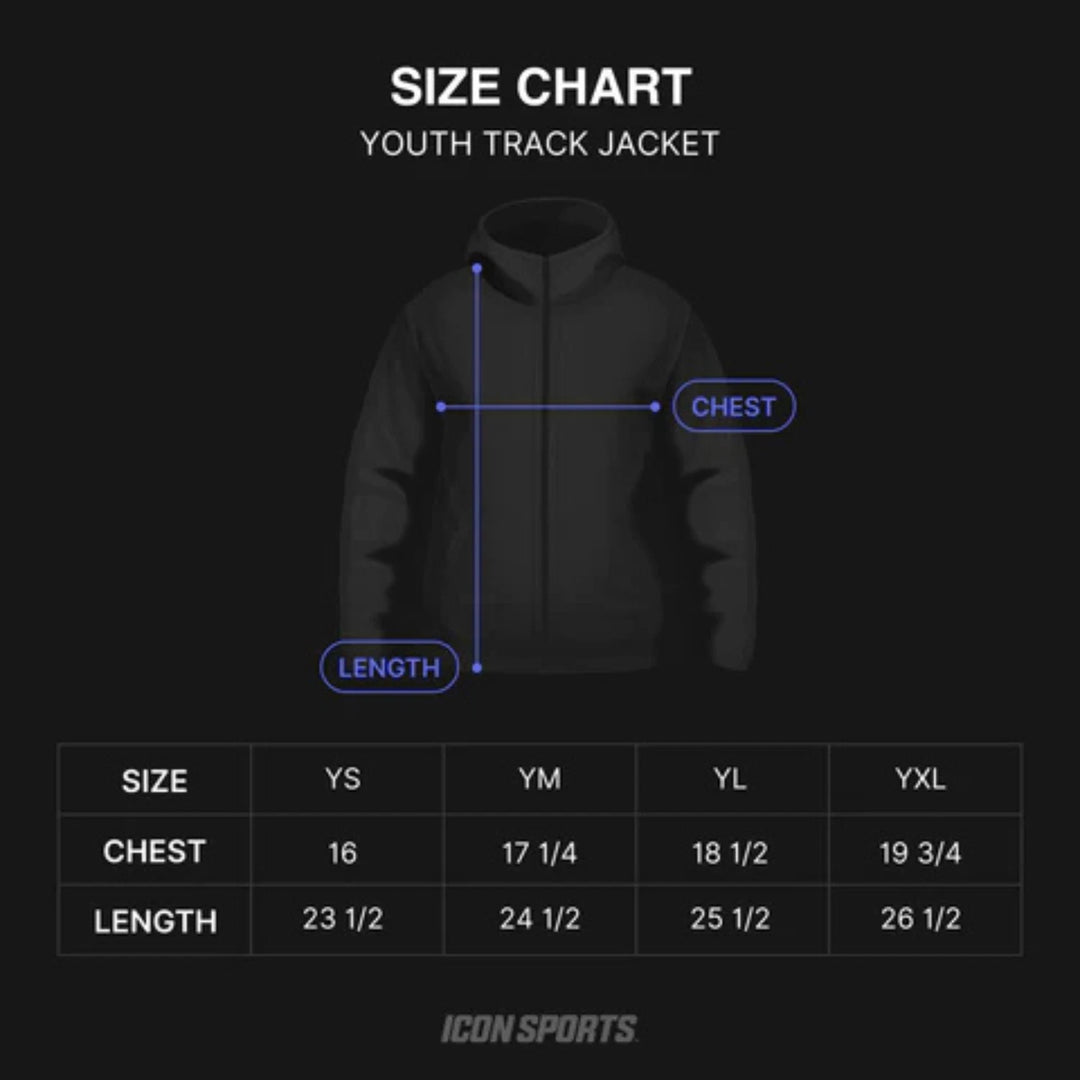 Icon Sports Real Madrid Official Track Jacket | Full-Zip Black &amp; White La Liga Gear