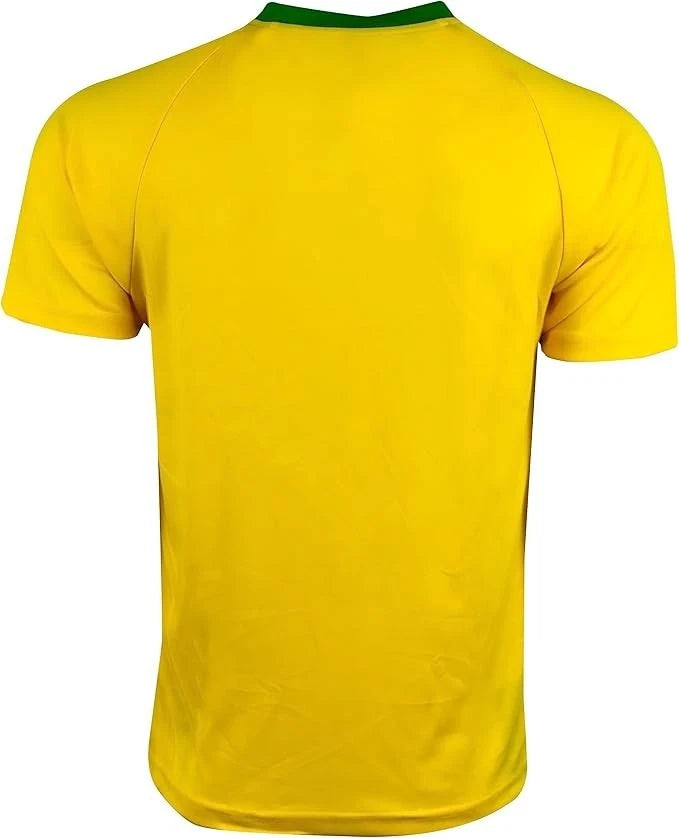 Icon Sports Brazil Flag Soccer Jersey | Yellow &amp; Green World Cup Fan Shirt