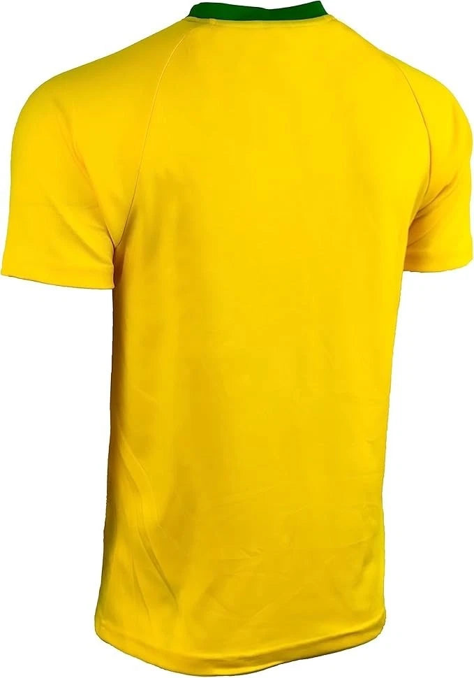 Icon Sports Brazil Flag Soccer Jersey | Yellow &amp; Green World Cup Fan Shirt