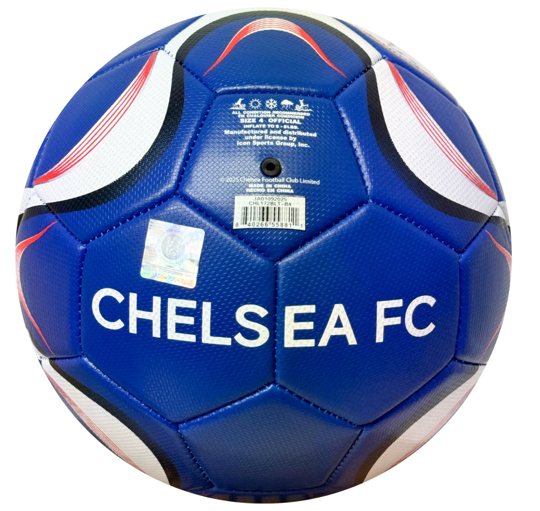 Icon Sports Chelsea FC Official Soccer Ball | Blue EPL Licensed Football Size 2 4 5
