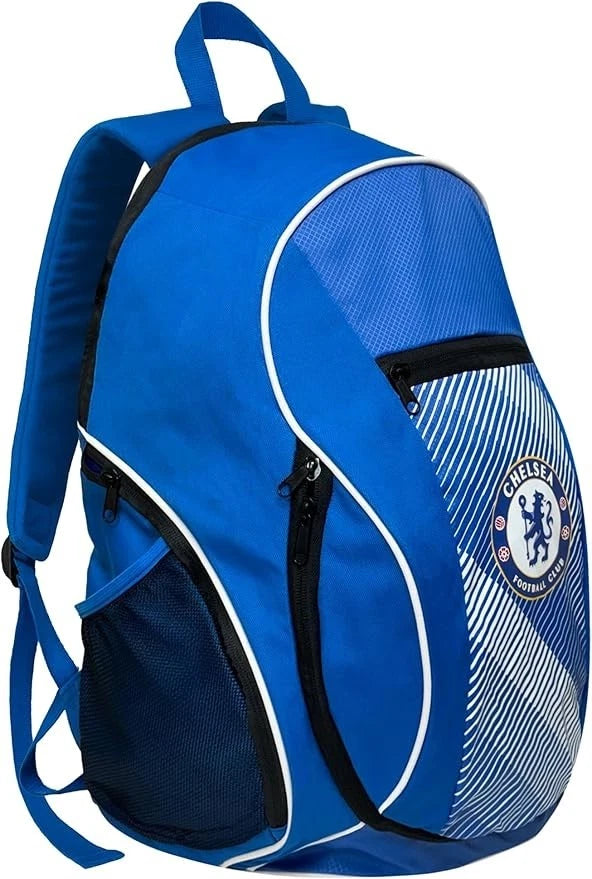 Icon Sports Chelsea FC Official Backpack | Royal Blue EPL Licensed School Bag
