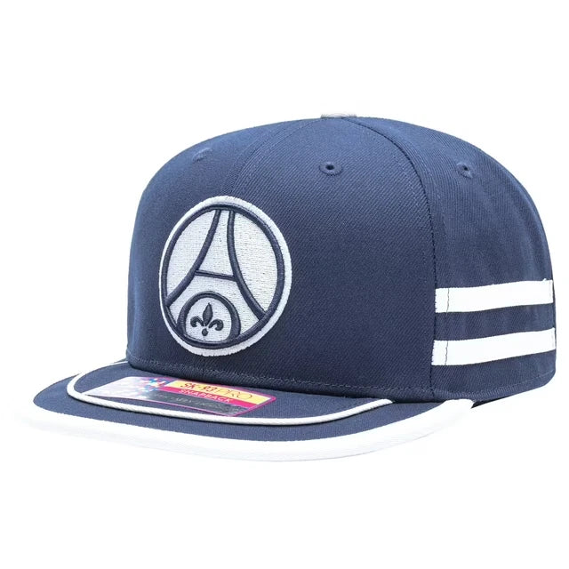 Fan Ink PSG Offshore Snapback Hat | Navy White Ligue 1 Headwear