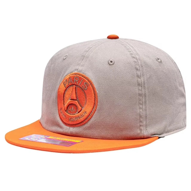 Fan Ink PSG Wander Snapback Hat | Tan Orange Ligue 1 Headwear