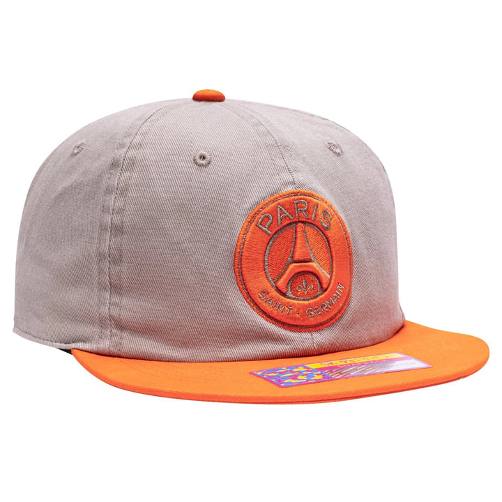 Fan Ink PSG Wander Snapback Hat | Tan Orange Ligue 1 Headwear
