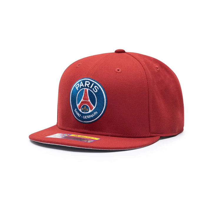 Fan Ink PSG Dawn Snapback Hat | Red Ligue 1 Headwear