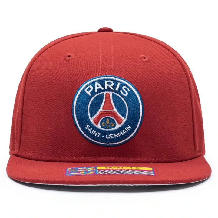 Fan Ink PSG Dawn Snapback Hat | Red Ligue 1 Headwear