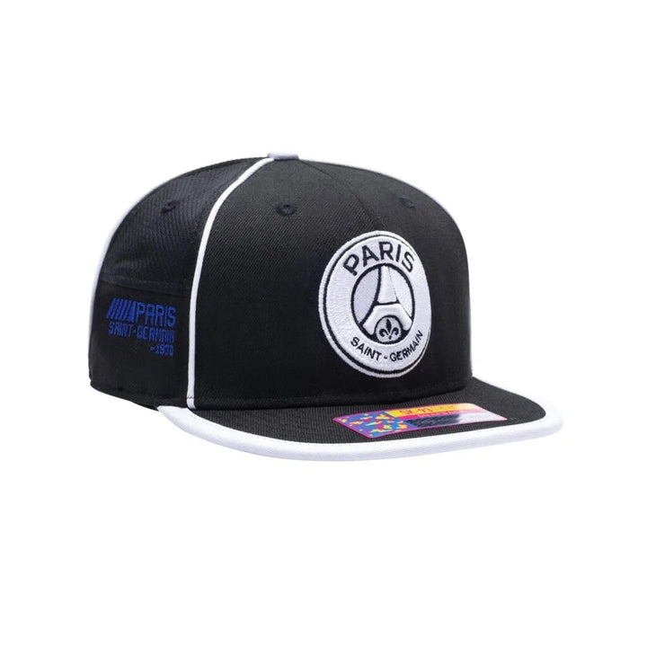 Fan Ink PSG Zero Snapback Hat | Black White Ligue 1 Headwear