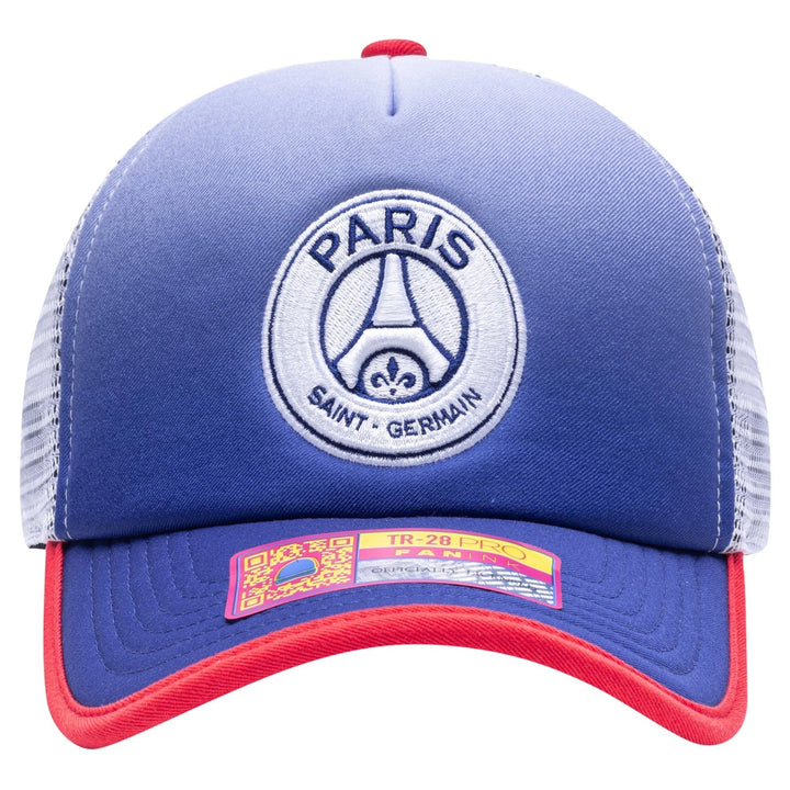 Fan Ink PSG Destiny Trucker Hat | Navy Blue White Red Ligue 1 Headwear
