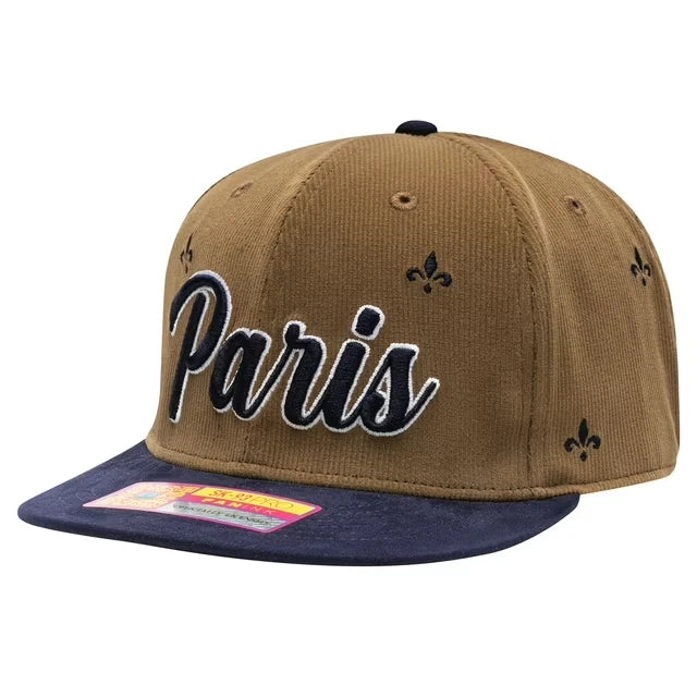 Fan Ink PSG Whiskey Adjustable Hat | Brown Navy Ligue 1 Headwear