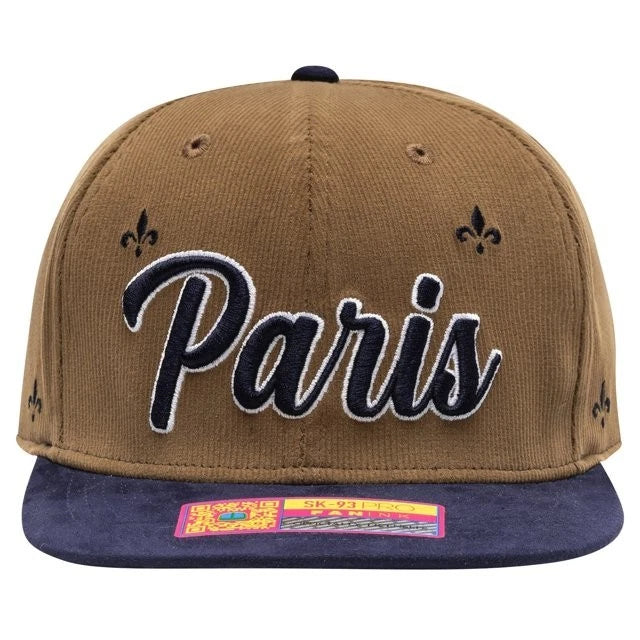 Fan Ink PSG Whiskey Adjustable Hat | Brown Navy Ligue 1 Headwear