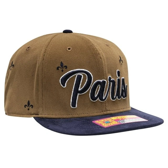 Fan Ink PSG Whiskey Adjustable Hat | Brown Navy Ligue 1 Headwear
