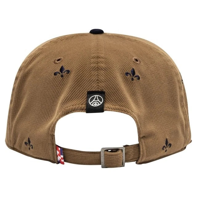 Fan Ink PSG Whiskey Adjustable Hat | Brown Navy Ligue 1 Headwear